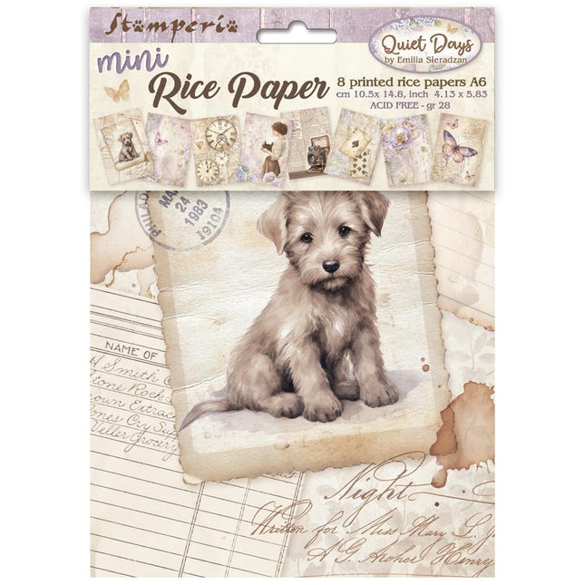 Mini Rice paper A6 8 sheets Quiet Days