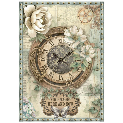 Printed Mini Rice paper A6 8 sheets for Art and Craft - Gardens of Time