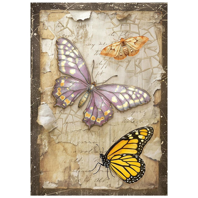 Printed mini rice paper A6 8 sheets for art and craft - All Around