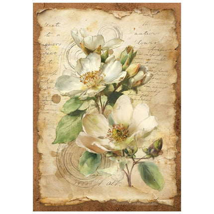 Printed mini rice paper A6 8 sheets for art and craft - All Around