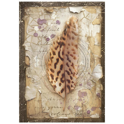 Printed mini rice paper A6 8 sheets for art and craft - All Around