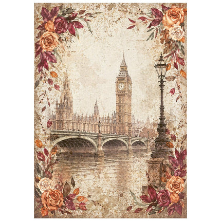 Printed Mini Rice paper A6 8 sheets for Art and Craft - Our Way