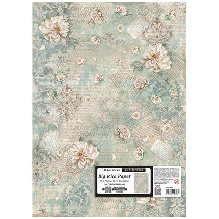 Big Rice paper cm 50X70 - peony pattern