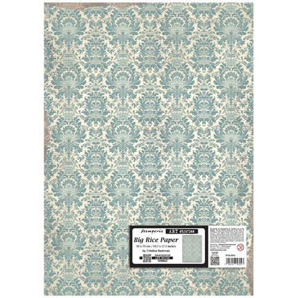 Big Rice paper cm 50X70 - damask pattern