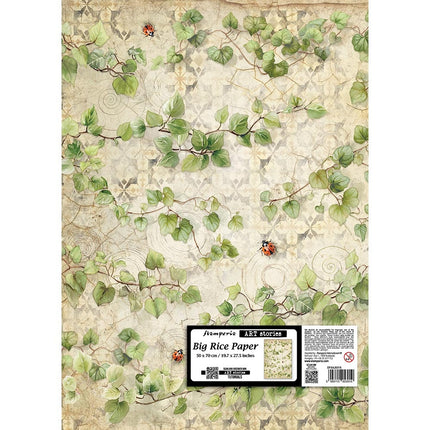 Printed rice paper for art and craft cm 50x70 - All Around ivy