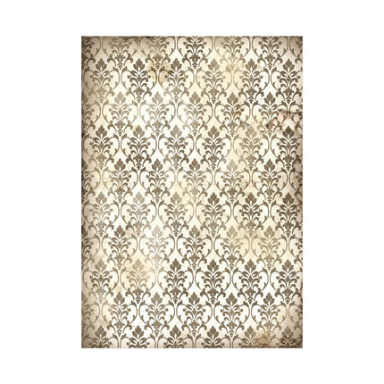 Selection 8 Rice paper A6 backgrounds - Vintage Library