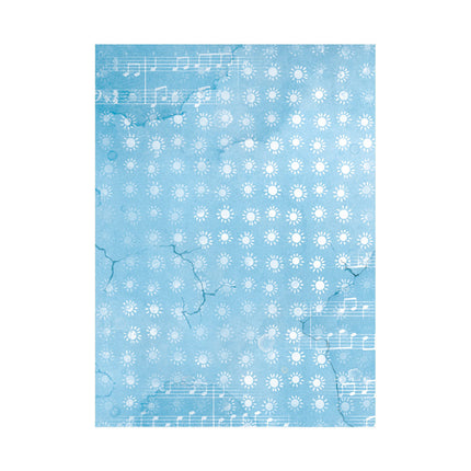 Selection 8 Rice paper A6 backgrounds - Create Happiness Oh lá lá
