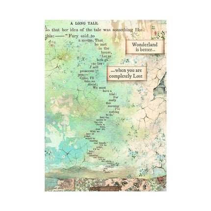 Selection 8 Rice paper A6 backgrounds - Alice Forever
