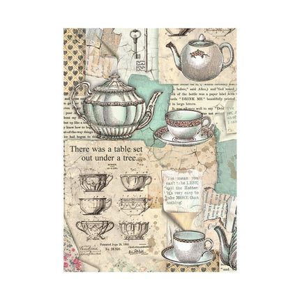 Selection 8 Rice paper A6 backgrounds - Alice Forever