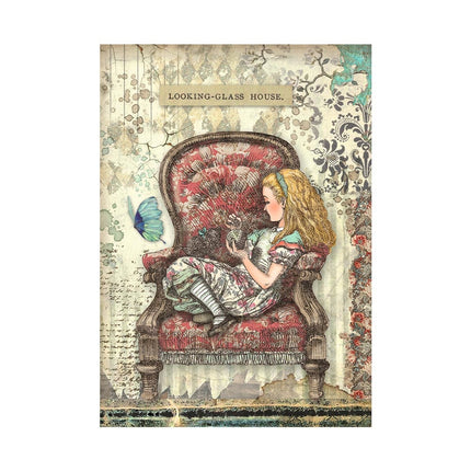 Selection 8 Rice paper A6 backgrounds - Alice Forever