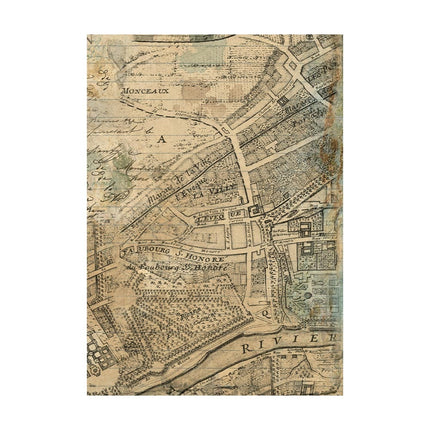 Selection 8 Rice paper A6 backgrounds - Around the world
