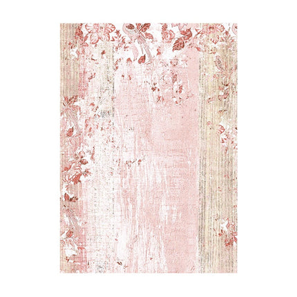 Selection 8 Rice paper A6 backgrounds - Roseland