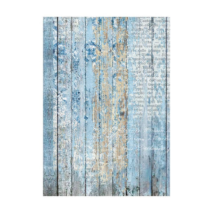 Selection 8 Rice paper A6 backgrounds - Blue Land