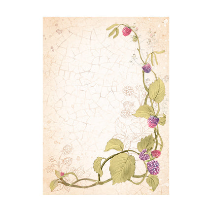 Selection 8 Rice paper A6 backgrounds - Woodland