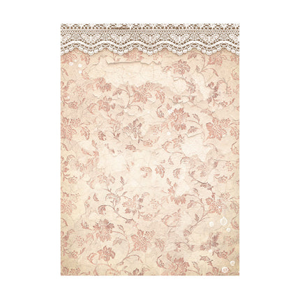 Selection 8 Rice paper A6 backgrounds - Romance Forever