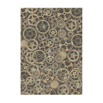 Selection 8 Rice paper A6 backgrounds - Voyages Fantastiques
