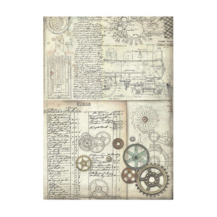 Selection 8 Rice paper A6 backgrounds - Voyages Fantastiques