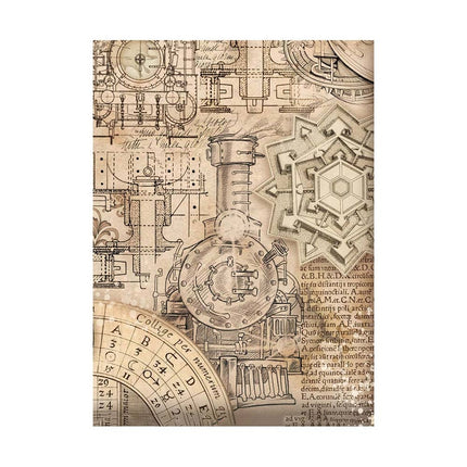 Selection of 8 A6 rice paper backgrounds - Sir Vagabond in Fantasy World