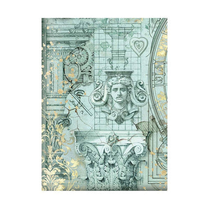 Selection of 8 A6 rice paper backgrounds - Sir Vagabond in Fantasy World
