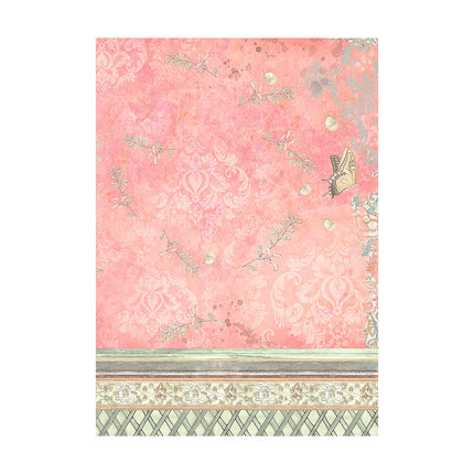 Selection 8 Rice paper A6 backgrounds - Orchids and Cats