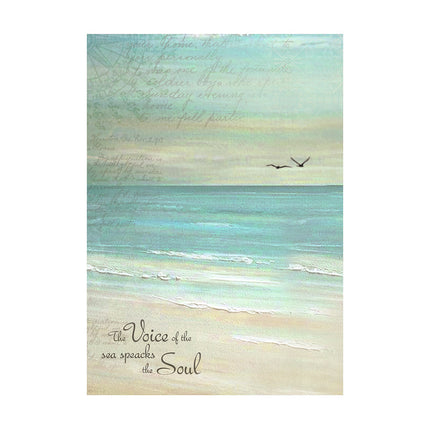 Selection of 8 Rice papers A6 backgrounds - Sea Land