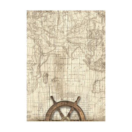 Selection of 8 Rice papers A6 backgrounds - Sea Land