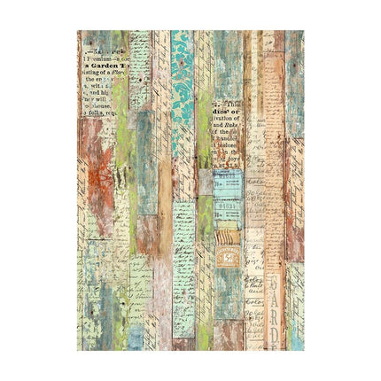 Selection of 8 Rice paper A6 backgrounds - Garden