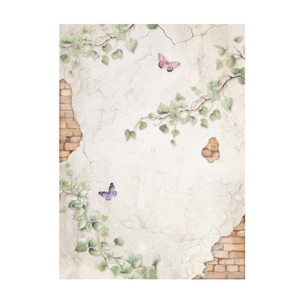 Selection 8 Rice paper A6 backgrounds - Lavender