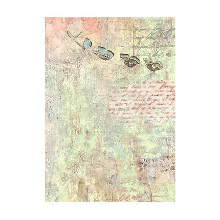 Selection 8 Rice paper A6 backgrounds - Wonderland