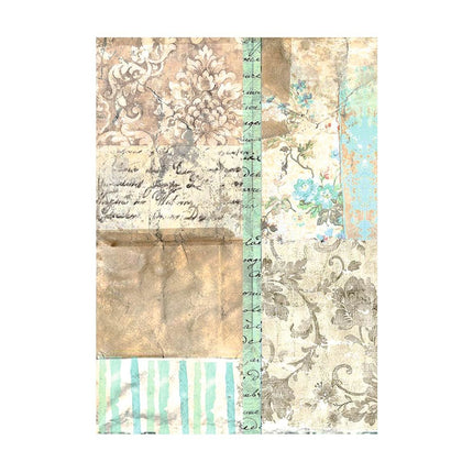 Selection 8 Rice paper A6 backgrounds - Wonderland