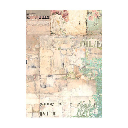 Selection 8 Rice paper A6 backgrounds - Wonderland