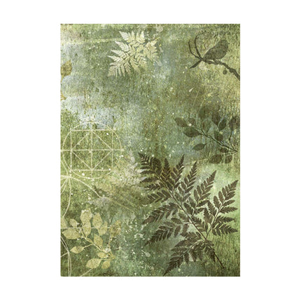 Selection 8 Rice paper A6 backgrounds - Forest