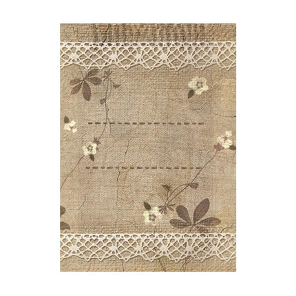 Selection 8 Rice paper A6 backgrounds - Old Lace
