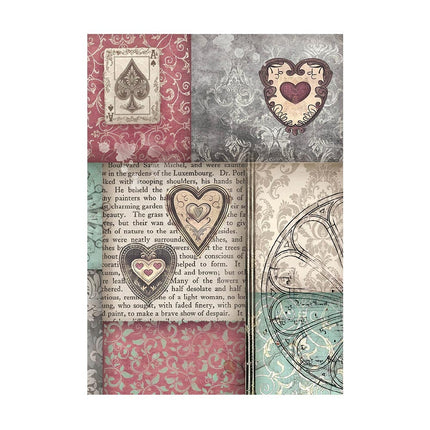 Selection 8 Rice paper A6 backgrounds - Master of Magic
