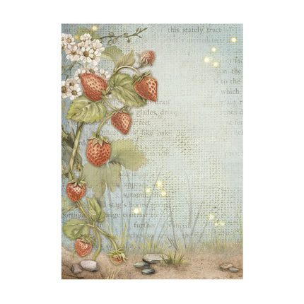 Selection of 8 Rice Paper A6 Backgrounds - Hidden Grove