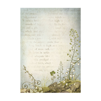 Selection of 8 Rice Paper A6 Backgrounds - Hidden Grove