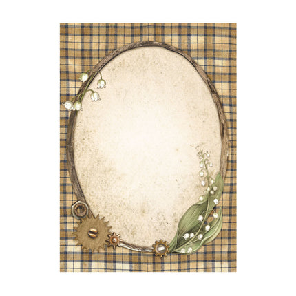 Selection of 8 Rice Paper A6 Backgrounds - Hidden Grove