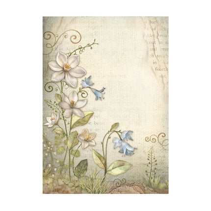 Selection of 8 Rice Paper A6 Backgrounds - Hidden Grove
