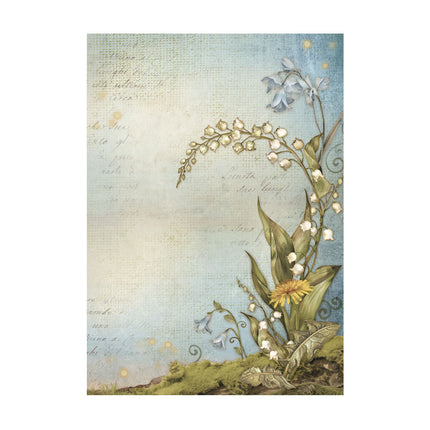 Selection of 8 Rice Paper A6 Backgrounds - Hidden Grove