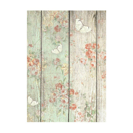 Selection 8 Rice paper A6 backgrounds - House of Roses
