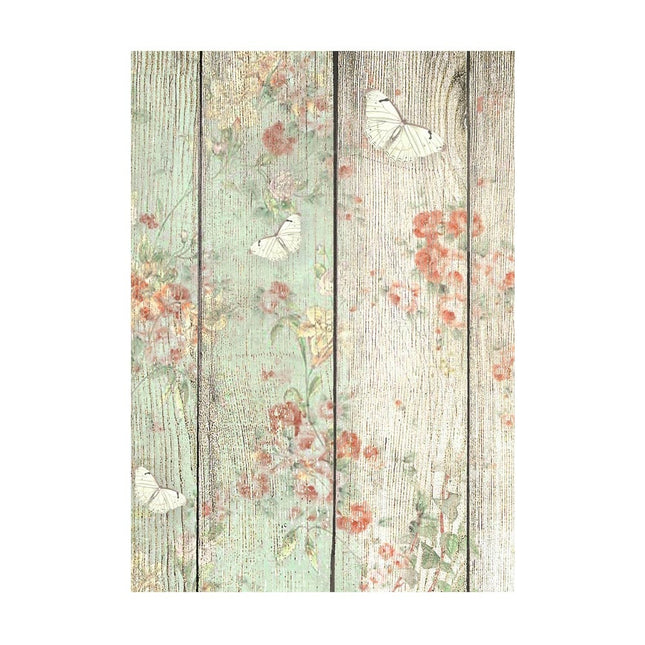 Selection 8 Rice paper A6 backgrounds - House of Roses