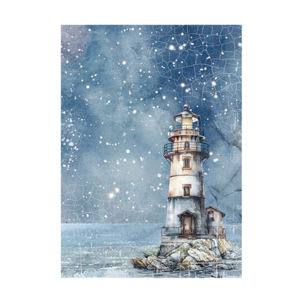 Selection of 8 A6 rice paper backgrounds - Silent Sea