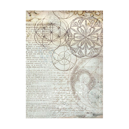 Selection of 8 A6 rice paper backgrounds - Silent Sea
