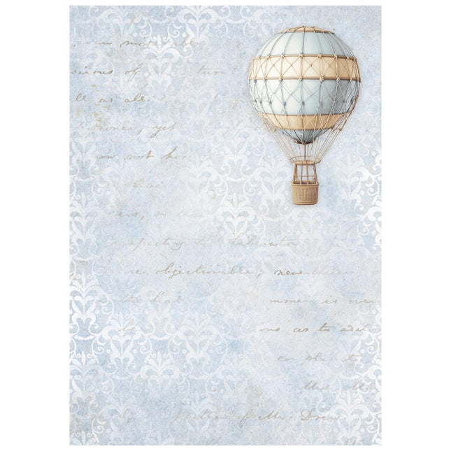 Selection 8 Rice paper A6 backgrounds - Timeless