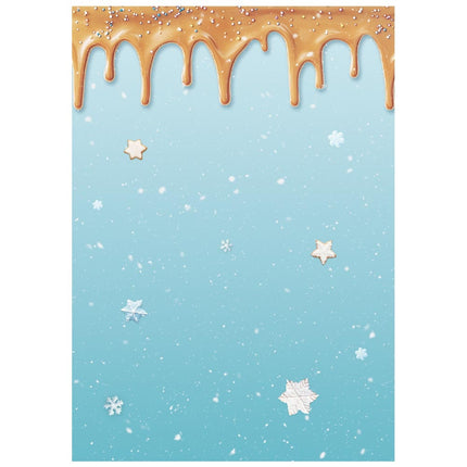 Selection 8 Rice paper A6 backgrounds - Candy Christmas
