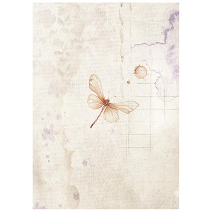 Selection 8 Rice paper A6 backgrounds Quiet Days