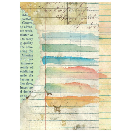 Selection 8 Rice Paper A6 Backgrounds Daisy Art