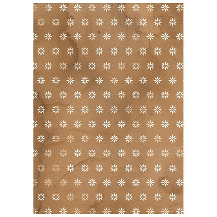 Printed 8 Rice paper A6 backgrounds selection for Art and Craft - Silent Night 