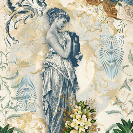 Grecian Goddess with Urns Rice Paper A4Grecian Goddess with Urns Rice Paper A4