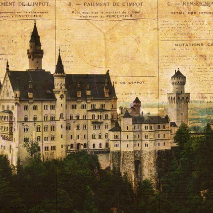 European Castle Rice Paper A3European Castle Rice Paper A3